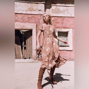 Spell & the Gypsy Collective Floral Maxi Dress mauve